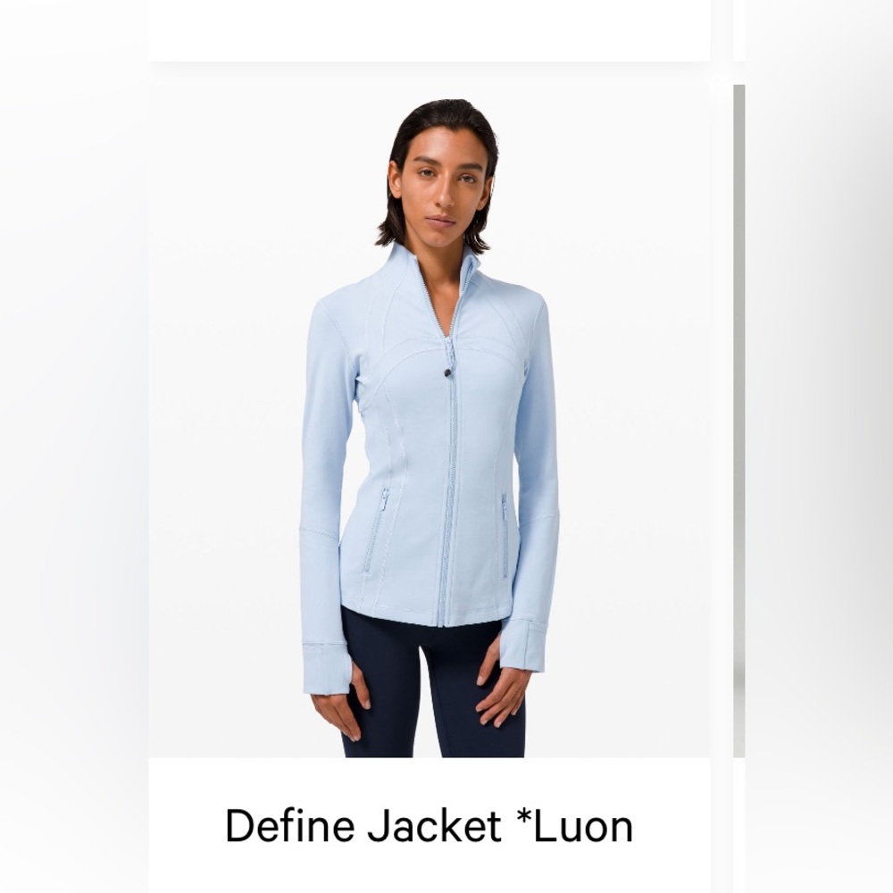 Lululemon Define Jacket in Blue Linen (16)